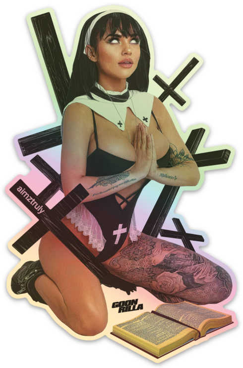 THE NUN STICKERS